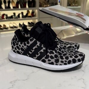 Adidas Black and White Women's Sneakers